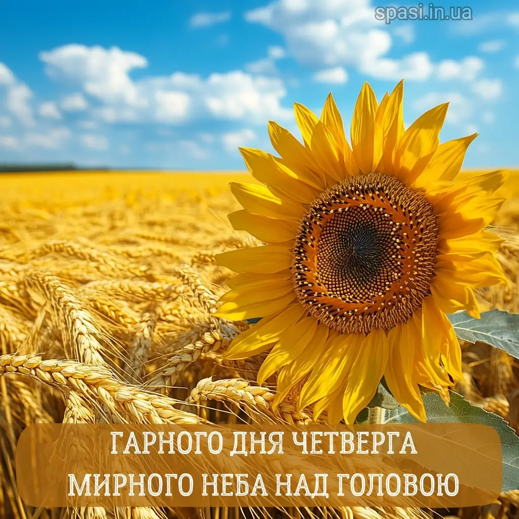 Нова листівка доброго ранку четверга 4