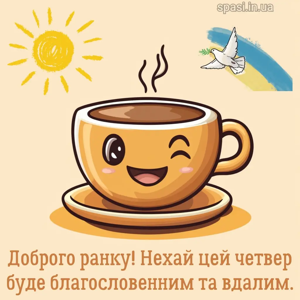 Нова листівка доброго ранку четверга 5